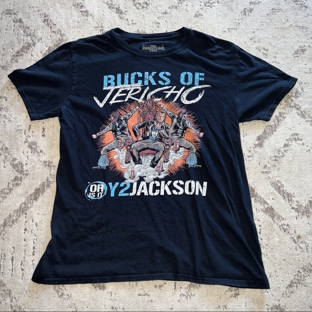 Bucks of Jericho or Y2 Jackson Pro Wrestling T Shirt Large